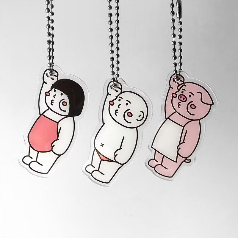 快抓緊! 厚面女壓克力/ 匙扣