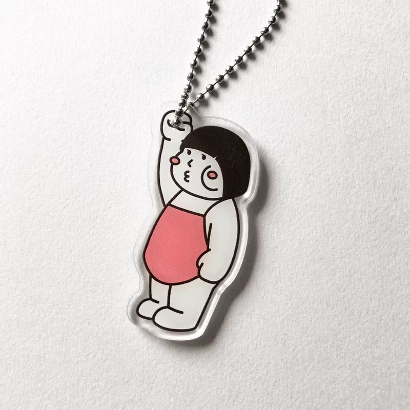 快抓緊! 厚面女壓克力/ 匙扣