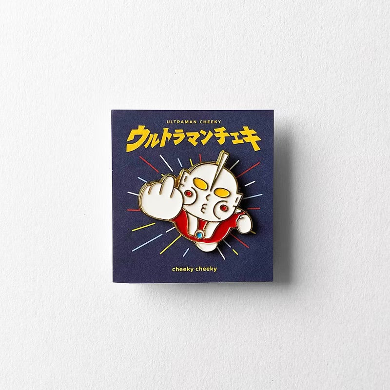 厚面超人金屬徽章/ 別針