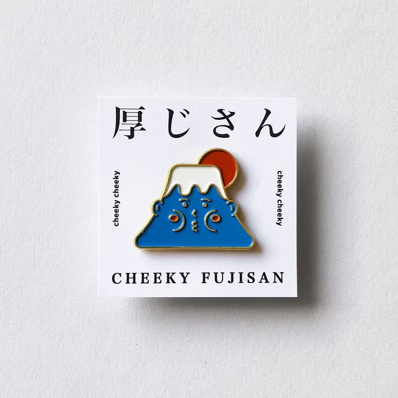 厚士山金屬徽章/ 別針