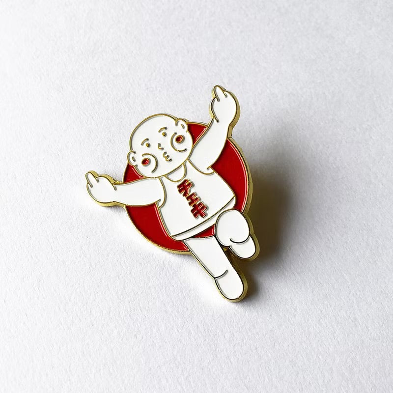 厚力果金屬徽章/ 別針