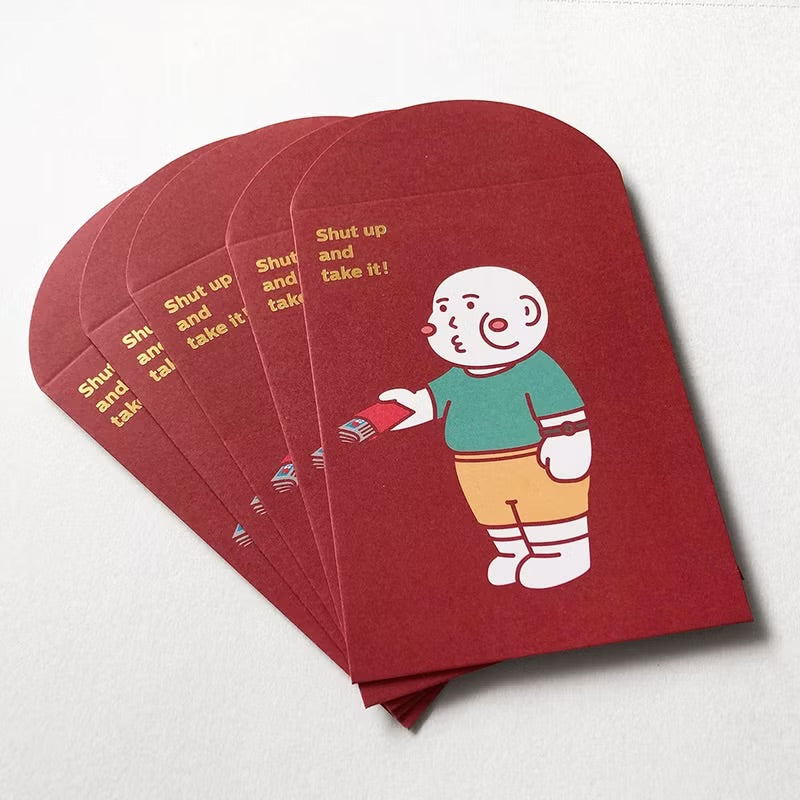 Shut up & take it 毒撚 人情燙金利是封/ 紅封包