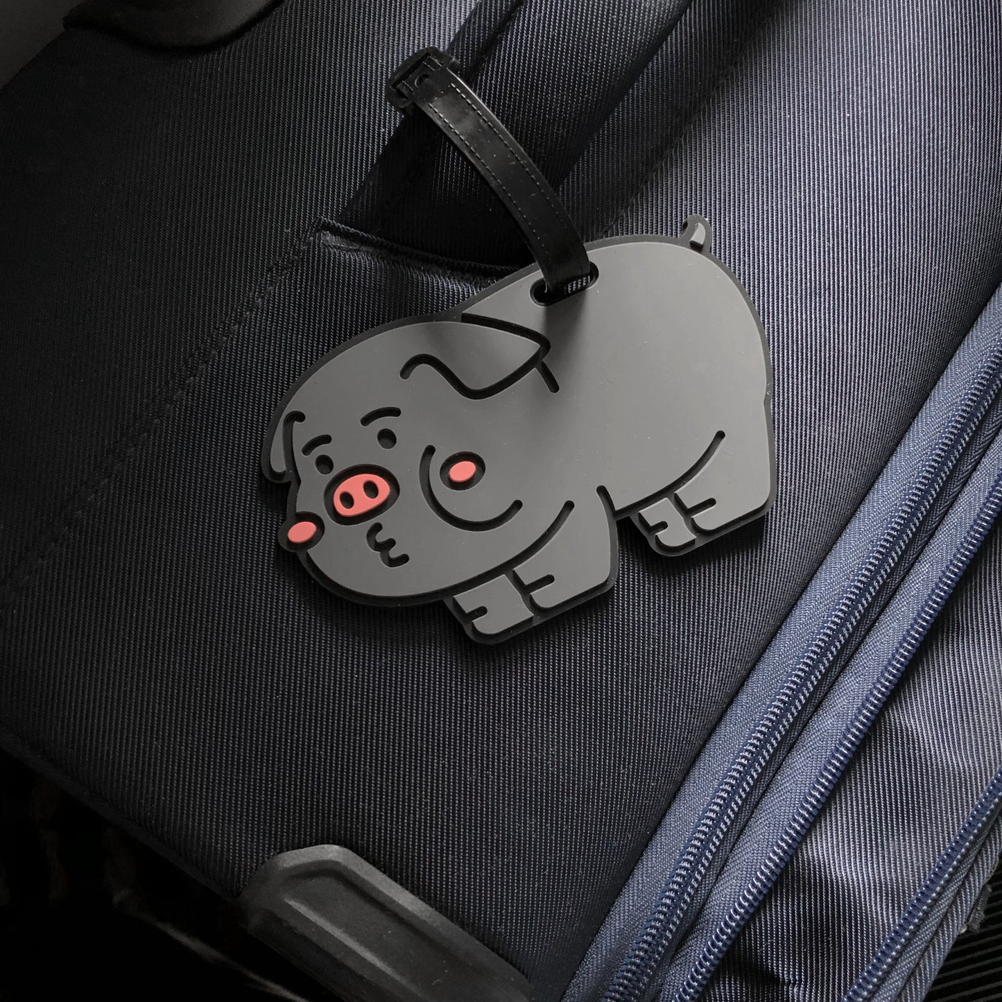 厚面豬仔錢罌 旅行行李牌 (三色入)