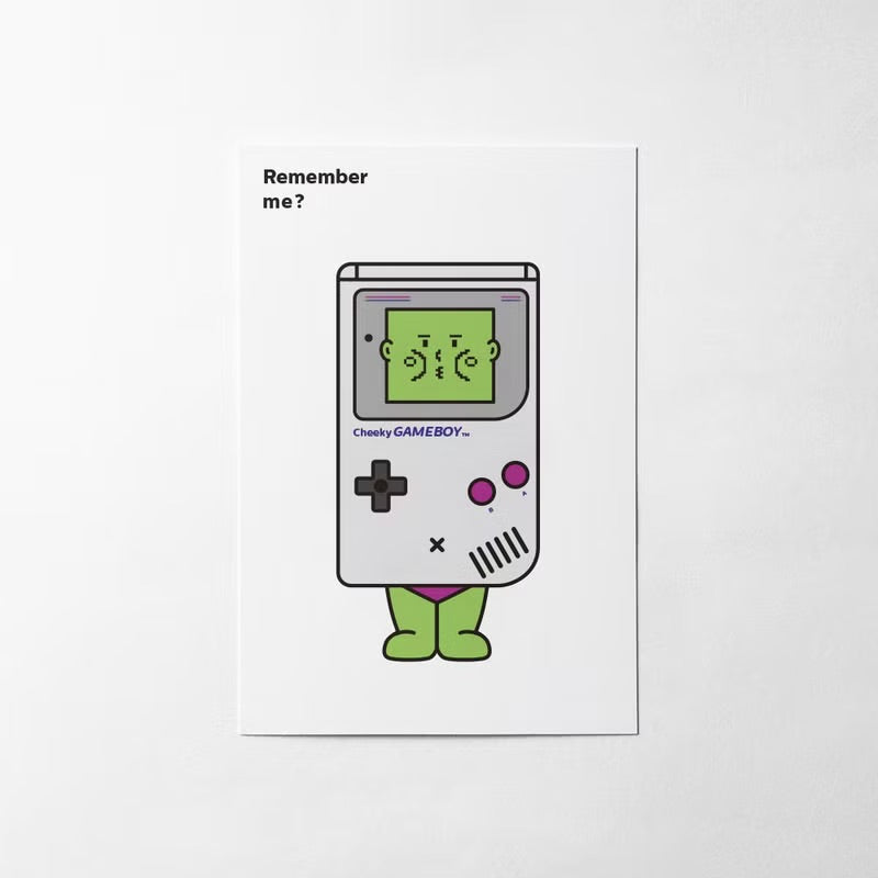 GameBoy遊戲機 - 記得我嗎?明信片