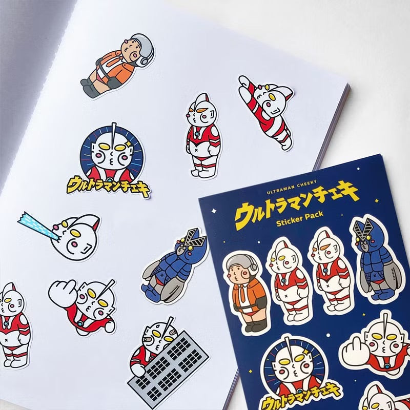 厚面超人 Ultraman Cheeky 貼紙包