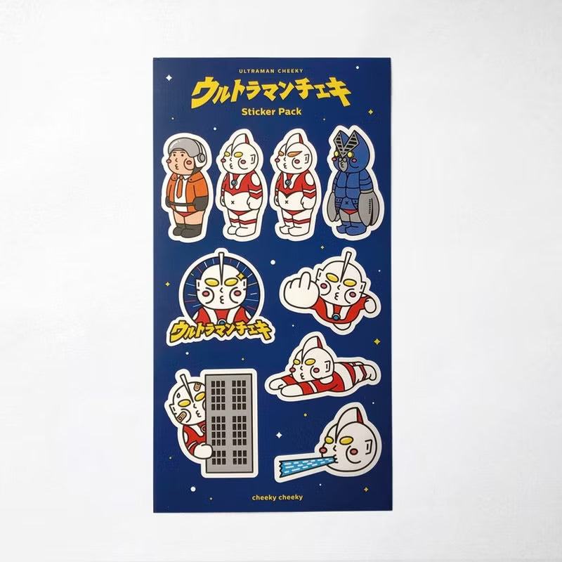 厚面超人 Ultraman Cheeky 貼紙包
