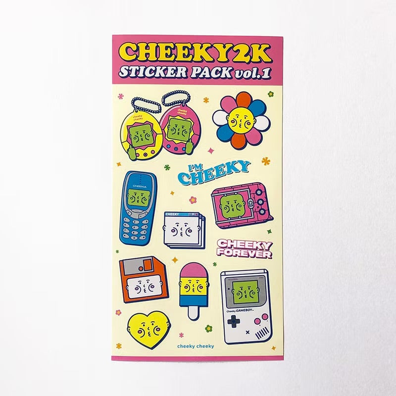 CHEEKY2K 復古風 貼紙包
