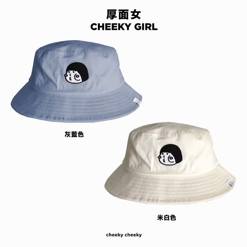 CHEEKY GIRL 厚面女刺繡漁夫帽