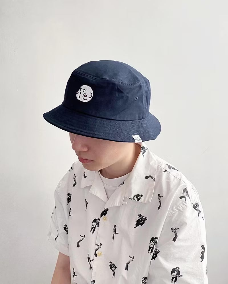 CHEEKY BOY 厚面子刺繡漁夫帽