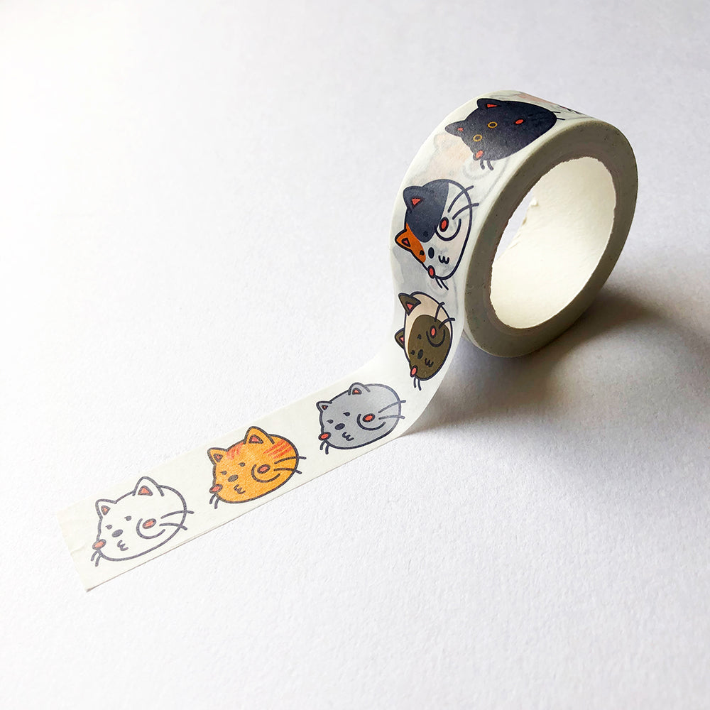 Cheeky Cat 厚面貓 和紙膠帶 MT貼紙