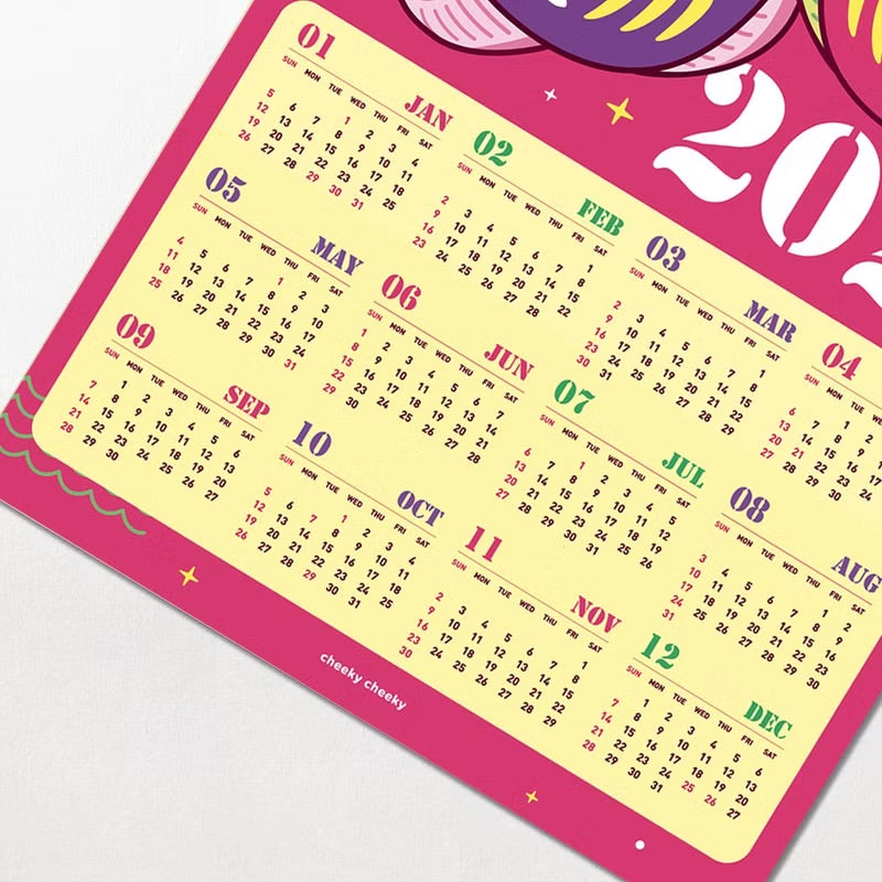 厚面蛇達摩2025年曆海報