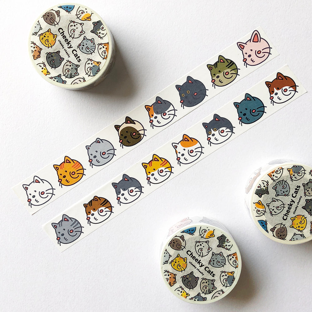 Cheeky Cat 厚面貓  和紙膠帶 MT貼紙