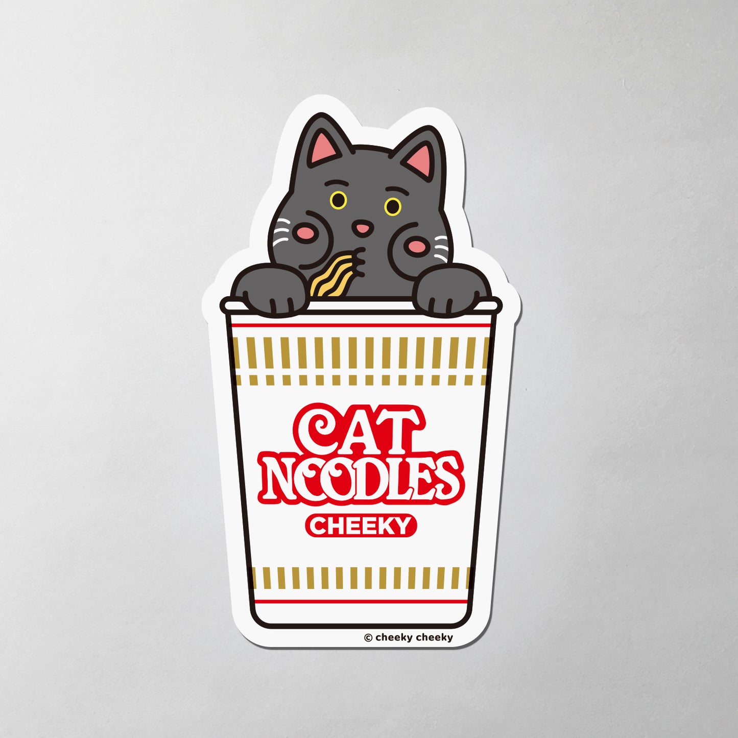 厚味道CAT NOODLES PVC防水貼紙
