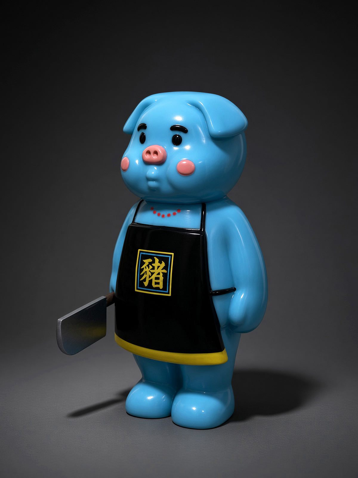 CHEEKY TOY - 夜光版 殭屍厚面豬2.0 搪膠玩具